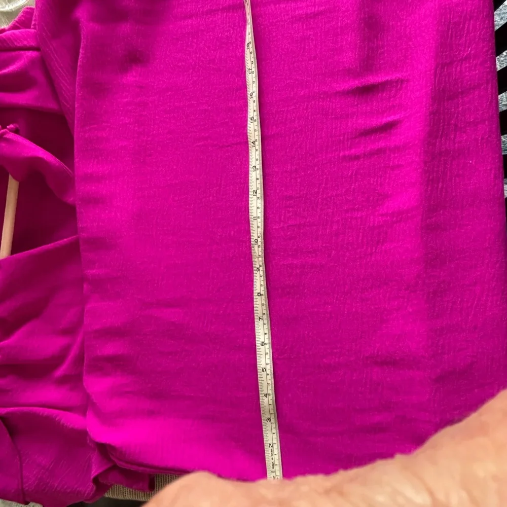 DKNY Magenta Dress Feminine, flounce sleeve - Picture 4 of 8